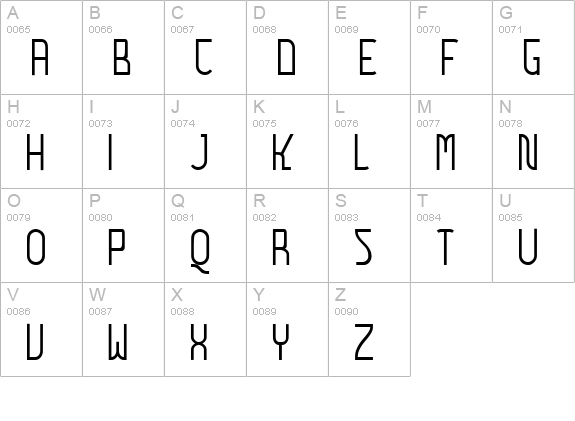 Futurex - AlternateTC uppercase A-Z preview
