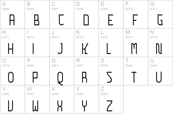 Futurex - AlternatLC uppercase A-Z preview