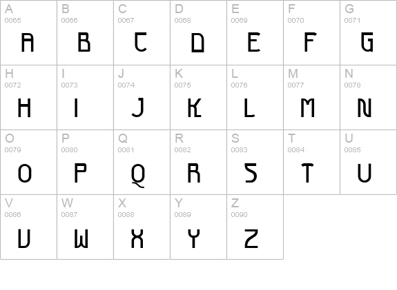 Futurex Bold uppercase A-Z preview