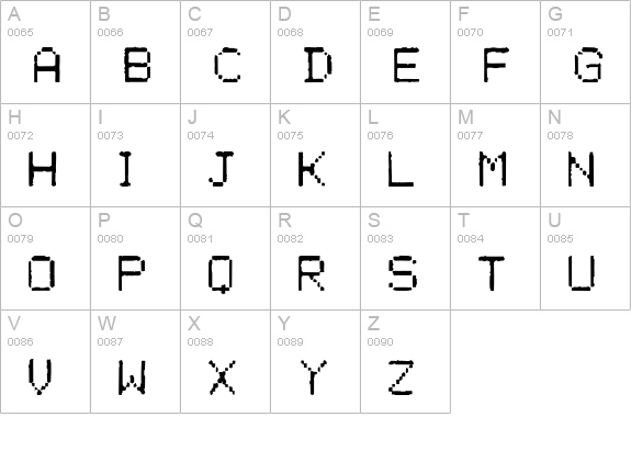 Fux uppercase A-Z preview