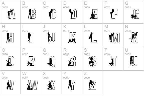 Fuzzy Cootie uppercase A-Z preview