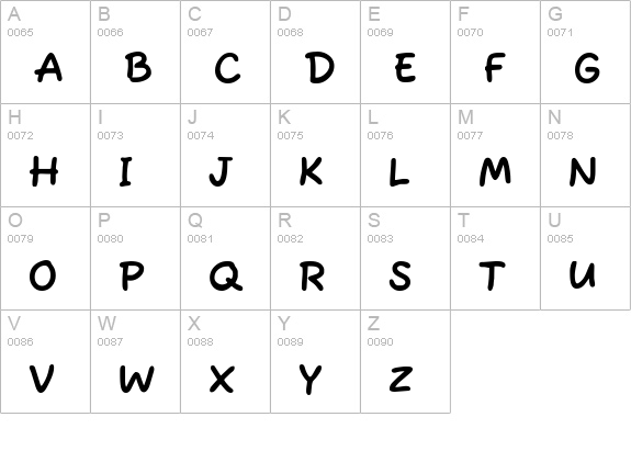 FuzzyBubblesROB Bold uppercase A-Z preview