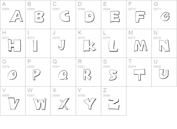 FZ JAZZY 10 3D uppercase A-Z preview
