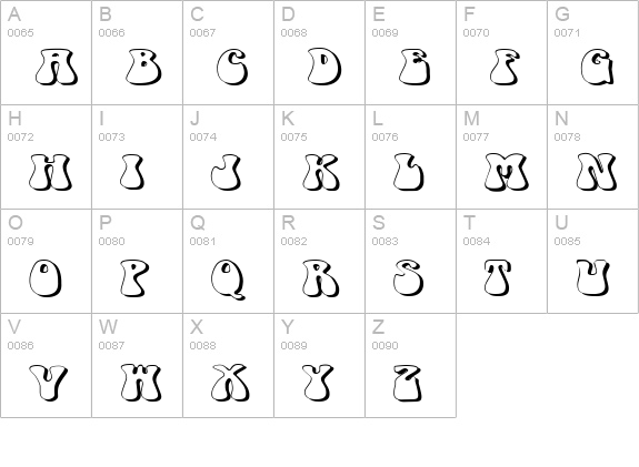 FZ JAZZY 14 3D EX uppercase A-Z preview
