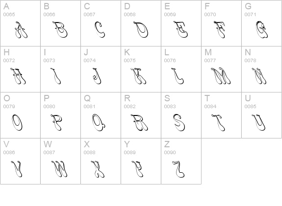 FZ JAZZY 17 3D uppercase A-Z preview