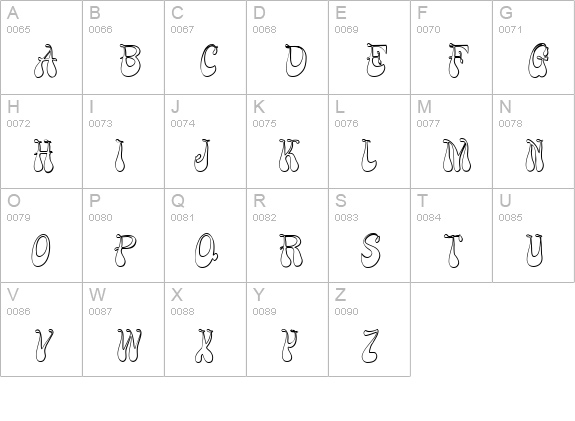 FZ JAZZY 17 3D ITALIC uppercase A-Z preview
