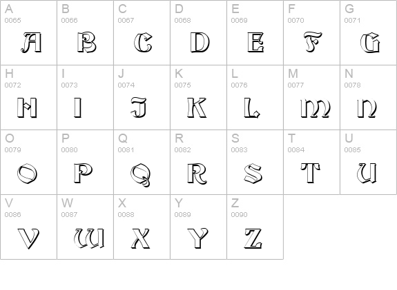 FZ JAZZY 19 3D uppercase A-Z preview