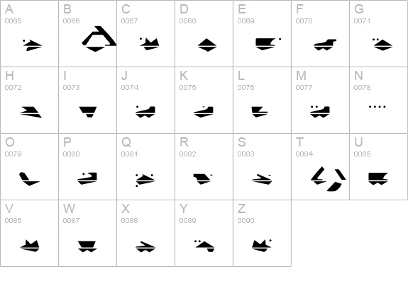 G.Machine uppercase A-Z preview