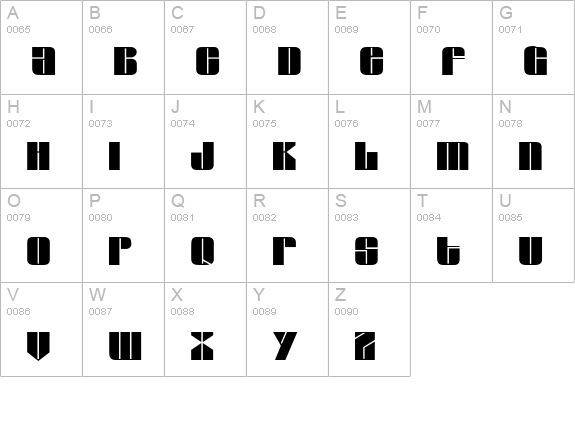 G761-Deco-Regular uppercase A-Z preview