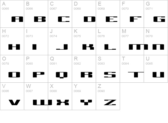 Gadzooks-Sans uppercase A-Z preview