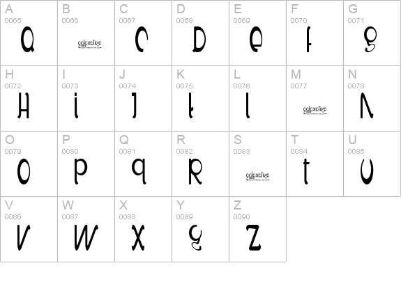 Galaxative tower uppercase A-Z preview
