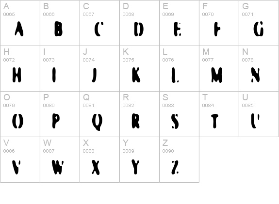 Galaxia Nebulous uppercase A-Z preview