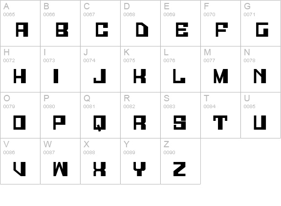 Galaxy Monkey uppercase A-Z preview