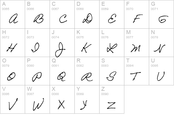 Galeforce BTN uppercase A-Z preview