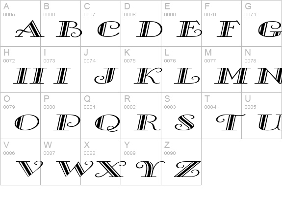 Gallery Wide Italic uppercase A-Z preview