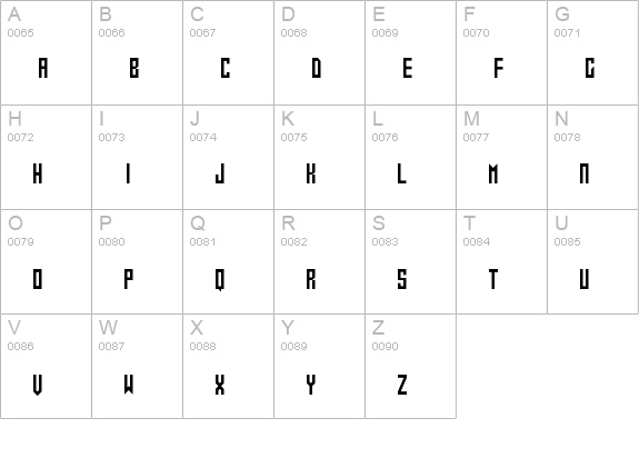 Gameshow uppercase A-Z preview
