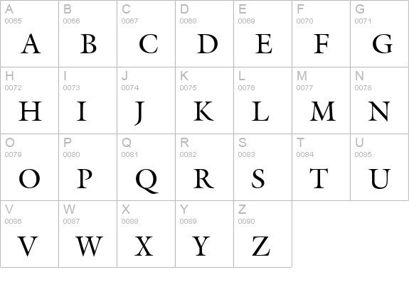 Gareth-Regular uppercase A-Z preview