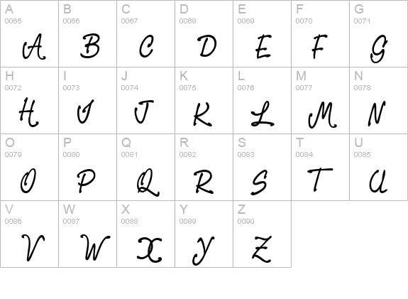 GarridoUT uppercase A-Z preview