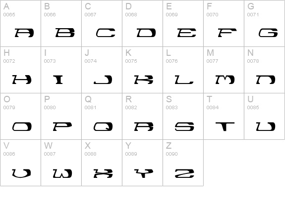 garth uppercase A-Z preview