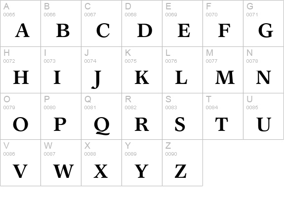 Garth Graphic Bold uppercase A-Z preview