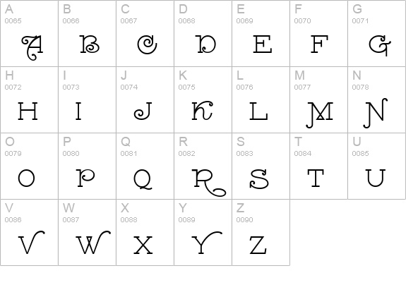 Gasoline Alley NF uppercase A-Z preview
