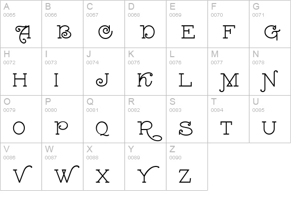 GasolineAlleyNF Medium uppercase A-Z preview