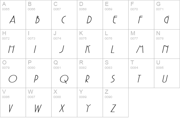 Gaston BoldItalic uppercase A-Z preview