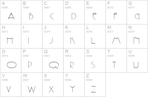 Gaston Extended Normal uppercase A-Z preview