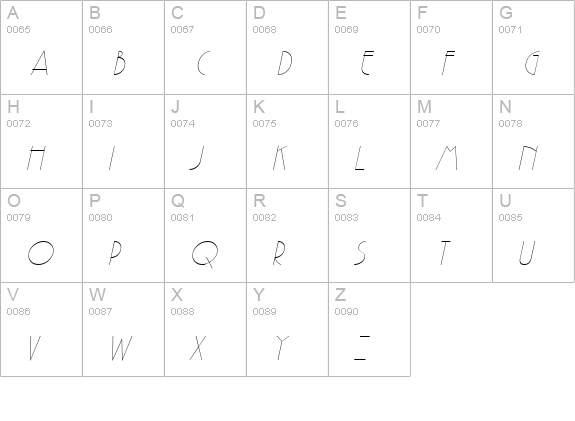 Gaston Wide Italic uppercase A-Z preview
