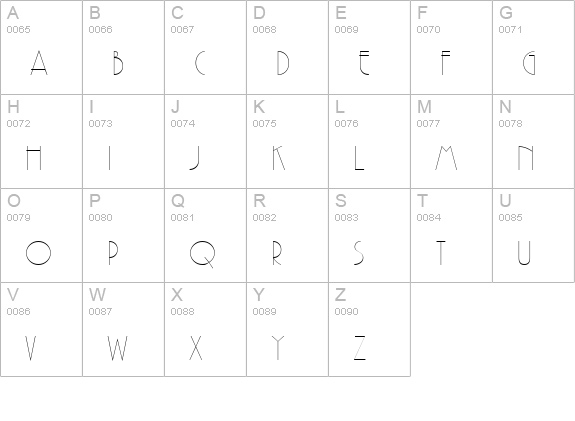 Gaston Wide Normal uppercase A-Z preview