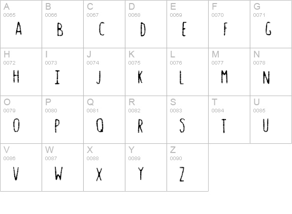 Gastro Intestinal uppercase A-Z preview