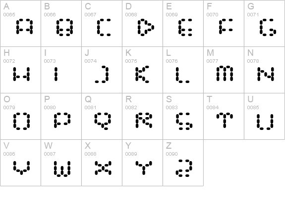 Gathora uppercase A-Z preview