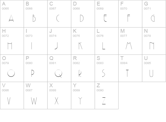 GatsbyFLF uppercase A-Z preview
