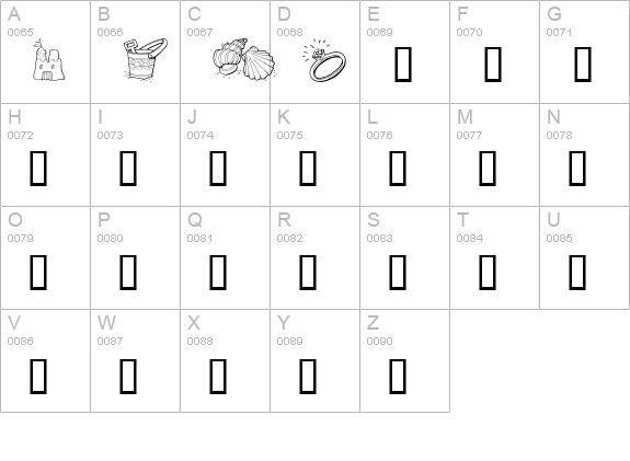 GE Grab Bag I uppercase A-Z preview