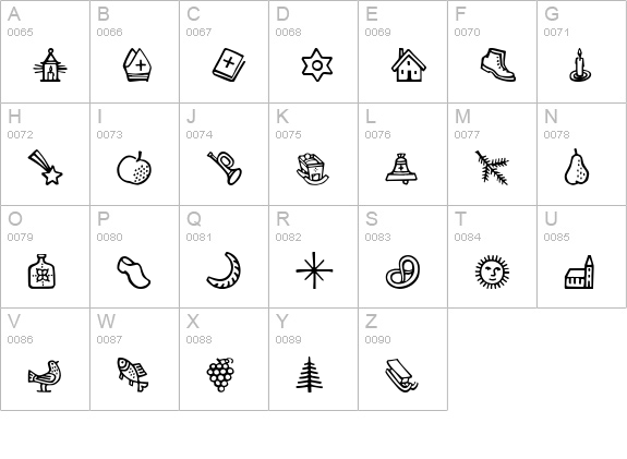 GE Itty Bittys uppercase A-Z preview