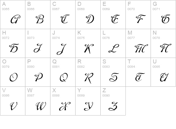 GE Montage uppercase A-Z preview