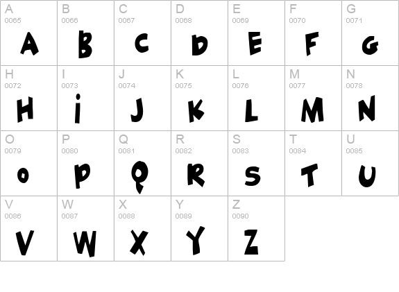 Geek a byte uppercase A-Z preview
