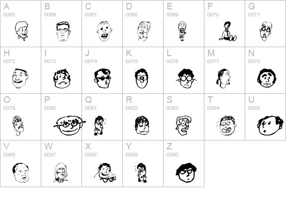 GeekBats uppercase A-Z preview
