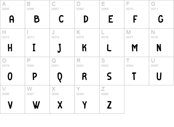 Geeker uppercase A-Z preview
