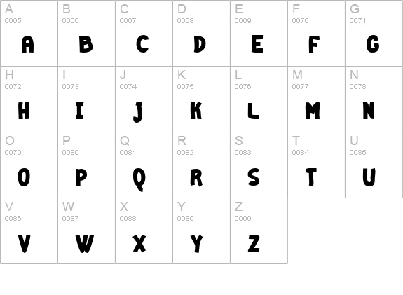 Geeker Bold uppercase A-Z preview