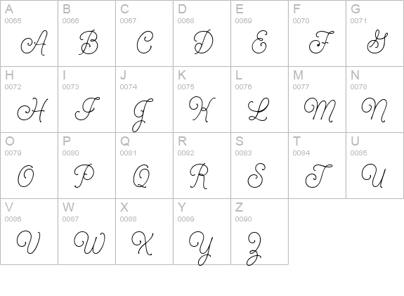 GeeohHmk uppercase A-Z preview