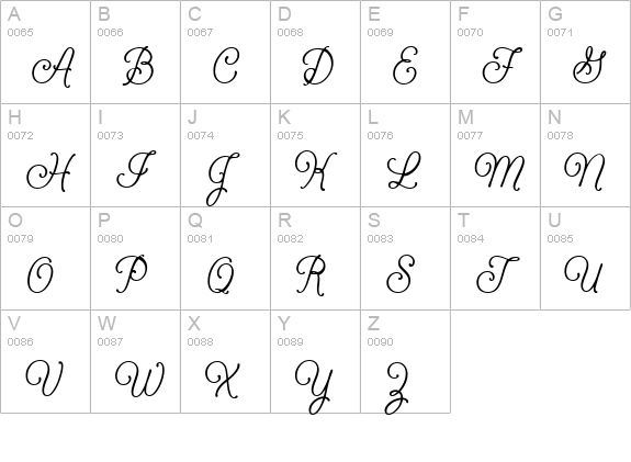 GeeohHmkBold uppercase A-Z preview