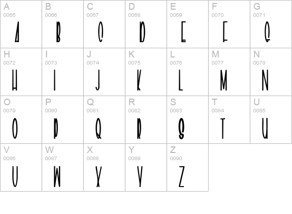 Geeves uppercase A-Z preview