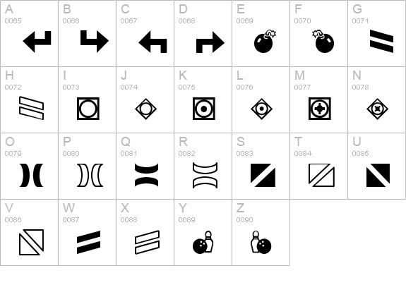 GemBats 2 uppercase A-Z preview