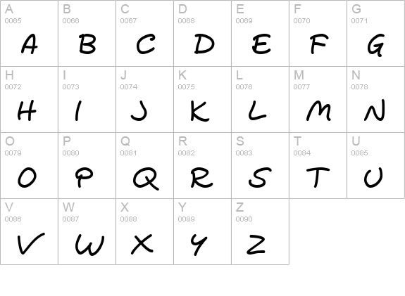 Gemelli uppercase A-Z preview