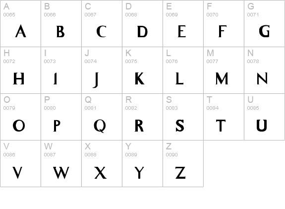 gene uppercase A-Z preview