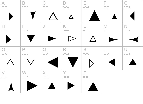 GeneralSymbolsP04 uppercase A-Z preview