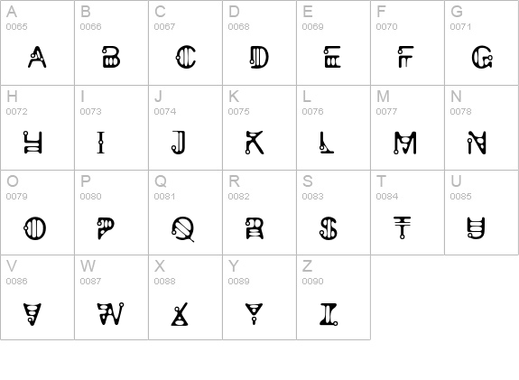 Generator uppercase A-Z preview