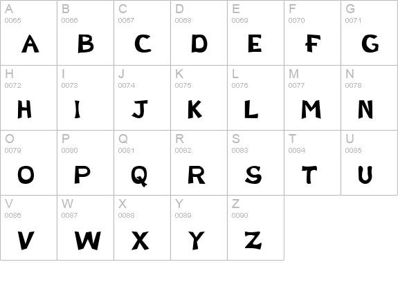Genius uppercase A-Z preview