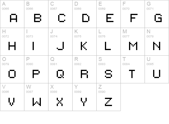 Genx Institute Cyr uppercase A-Z preview